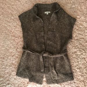 Grey wool vest